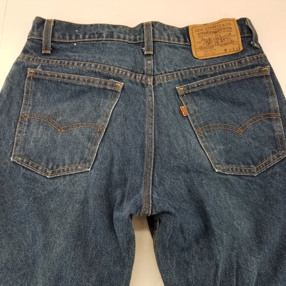 Vintage Levi's 40506-0215 Orange Tab Straight Leg Denim Jeans Size 30x30 - Picture 7 of 12